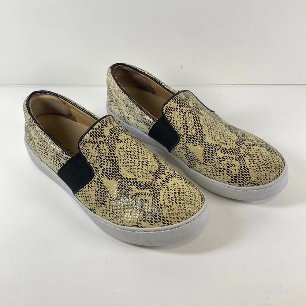 VIONIC Demetra snake skin slip ons loafers‎